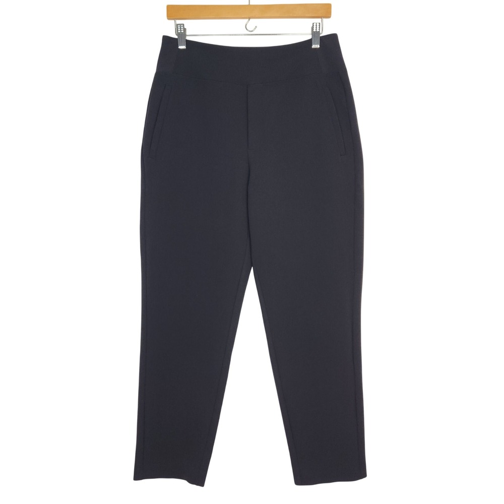 Athleta Endless High Rise Tapered Pants Black 533636 Size 8 Pull On Comfort